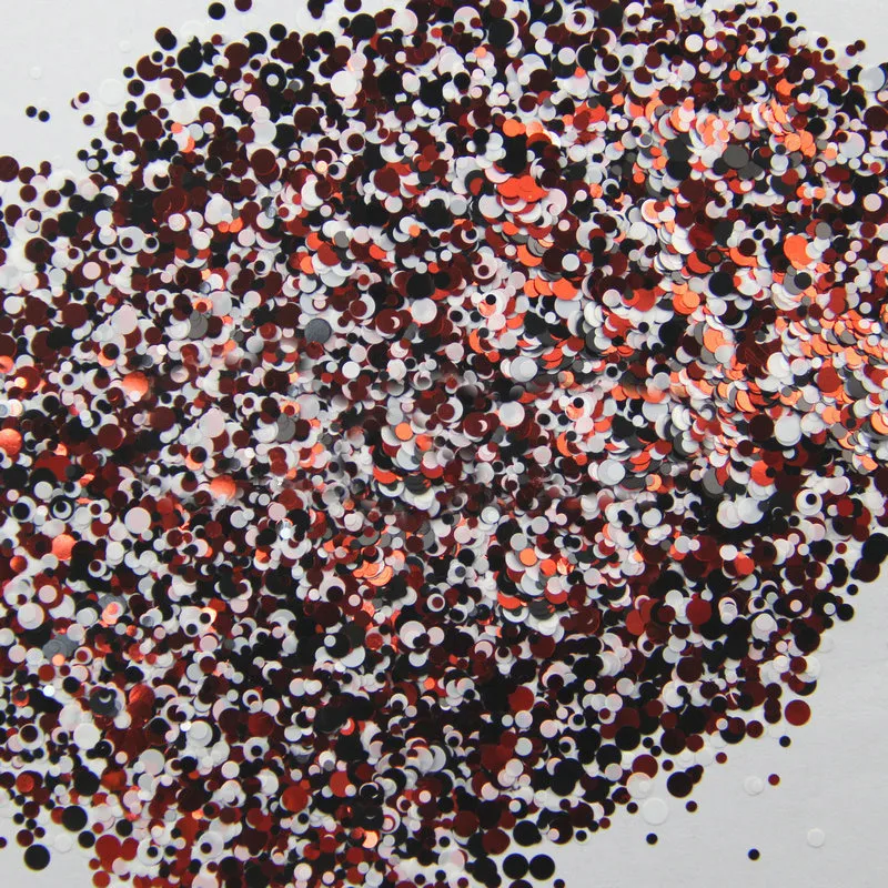 

Mixed Dot 36-500grams/lot Mix Colors Round Dot Spangle shape glitter Flake cosmetic powder for nail Gel (solvent resistant)