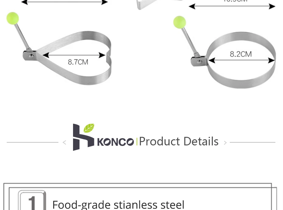 Кухонный гаджет, форма для жареного яйца, нержавеющая сталь, форма для жарки, блинное кольцо, инструмент для яиц, звезда, любовь, цветок, круглая форма, яйцо, кухонный инструмент