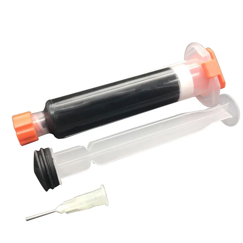 

Black UV Solder Mask +1 Needle & Push PCB BGA Needle Shaped With Soldering Paste Flux Cream 10ML Welding Fluxes Oil