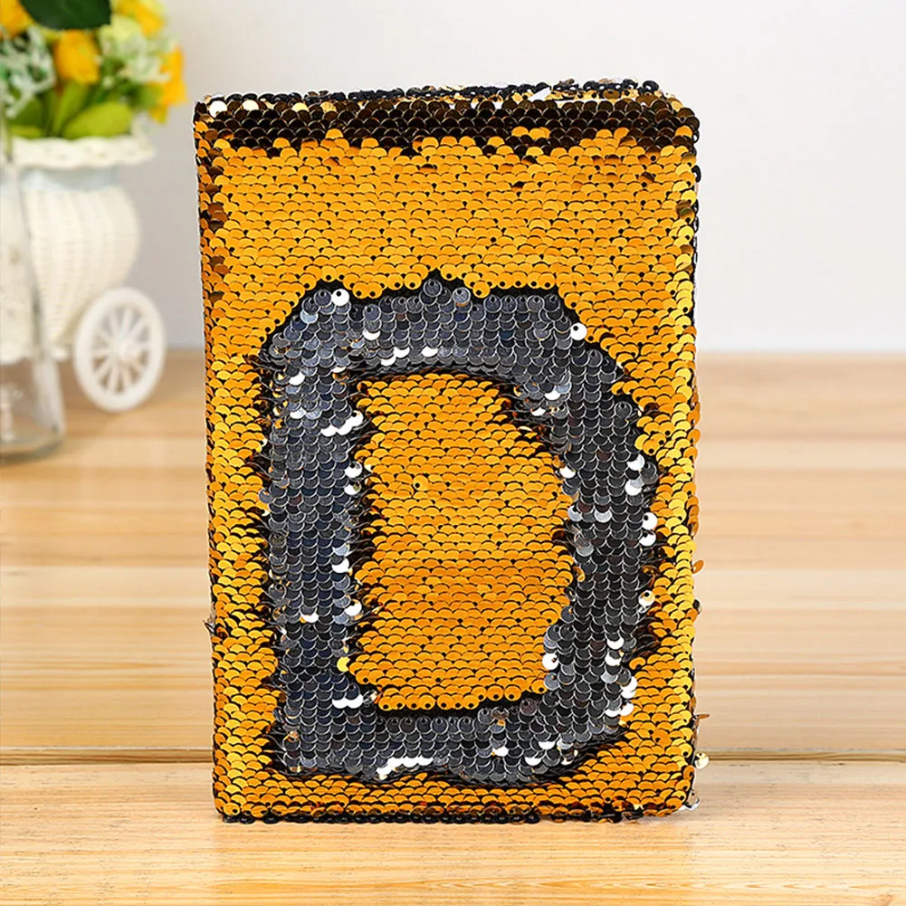 

Eye-protect Stationery Sequins Smooth Writing School Office Gift Colorful English Letter Daily Memo Notebook Exquisite Fashion