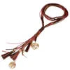 Collar largo bohemio hecho a mano para mujer, cuentas redondas, borlas, accesorios para el cuello, verde y rojo, joyería con estilo, nueva sudadera de Guasón Chian ► Foto 3/6