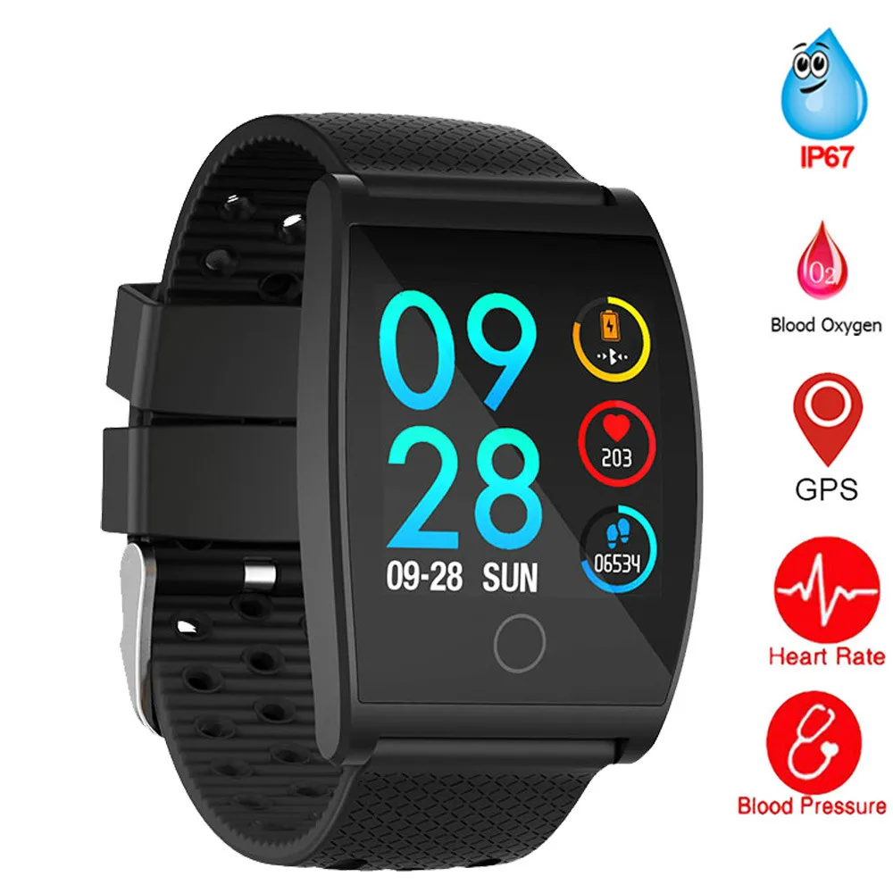 

Smart Watch Waterproof QS05 Blood Pressure Smartwatch GPS Fitness Tracker Heart Rate Monitor Call Reminder Watch Men Women Watch