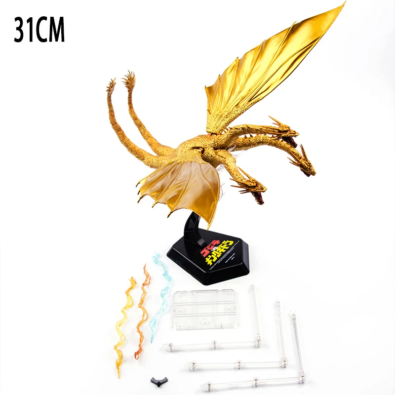 

31CM godzilla Juguetes King Ghidorah Gojira King of the Monsters Action Figure SHF Monsterarts Anime Figure Figurals kids gifts