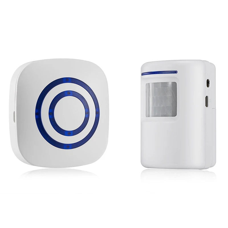 

JXSFLYE Digital Wireless Doorbell Welcome Body Door Bell with Sensor Infrared Detector Induction Alarm Home Security