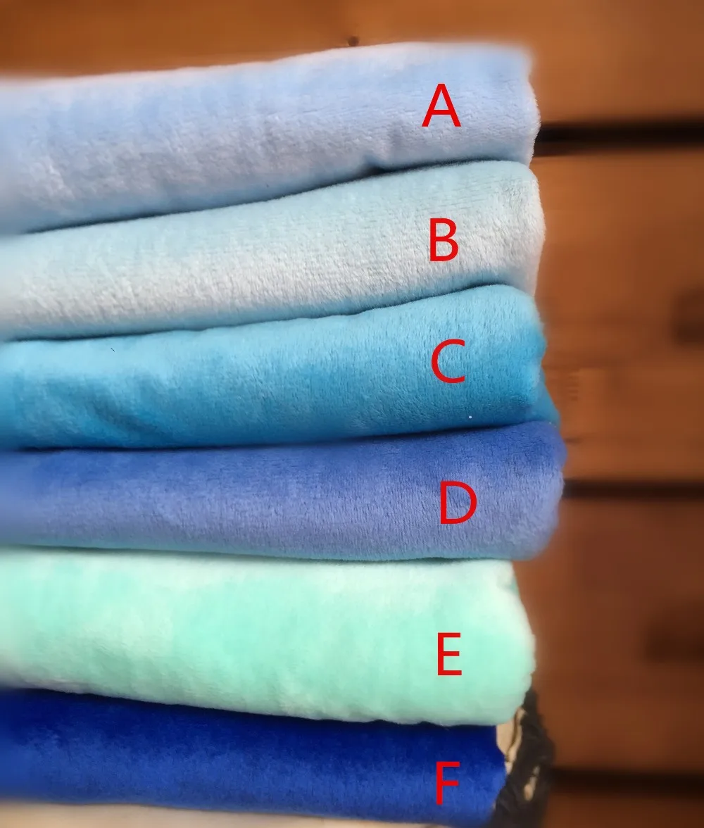50*150cm Blue Doll Skin Fabric Meter Plush Fleece ...