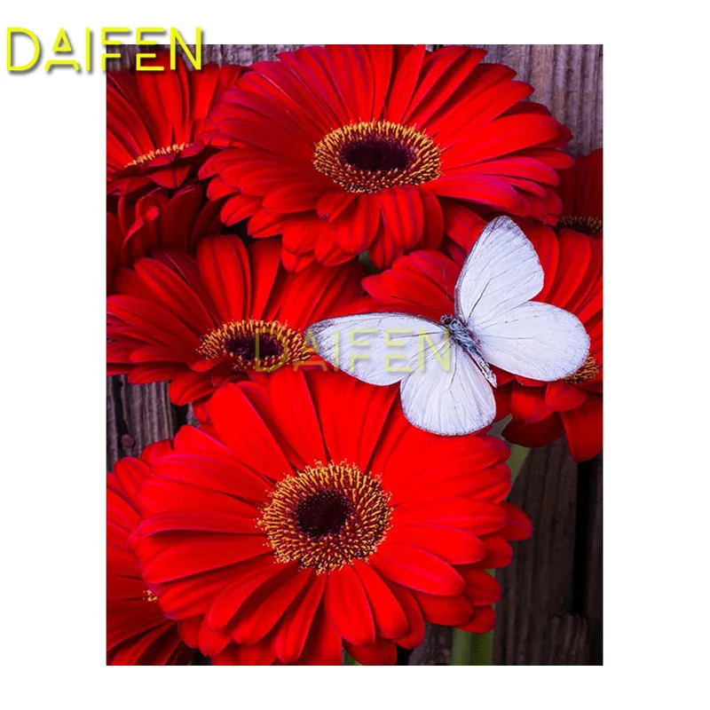 5D DIY Diamond Painting Cross Stitch Diamond Embroidery round Butterfly flowers Picture Diamond Mosaic pattern gift_