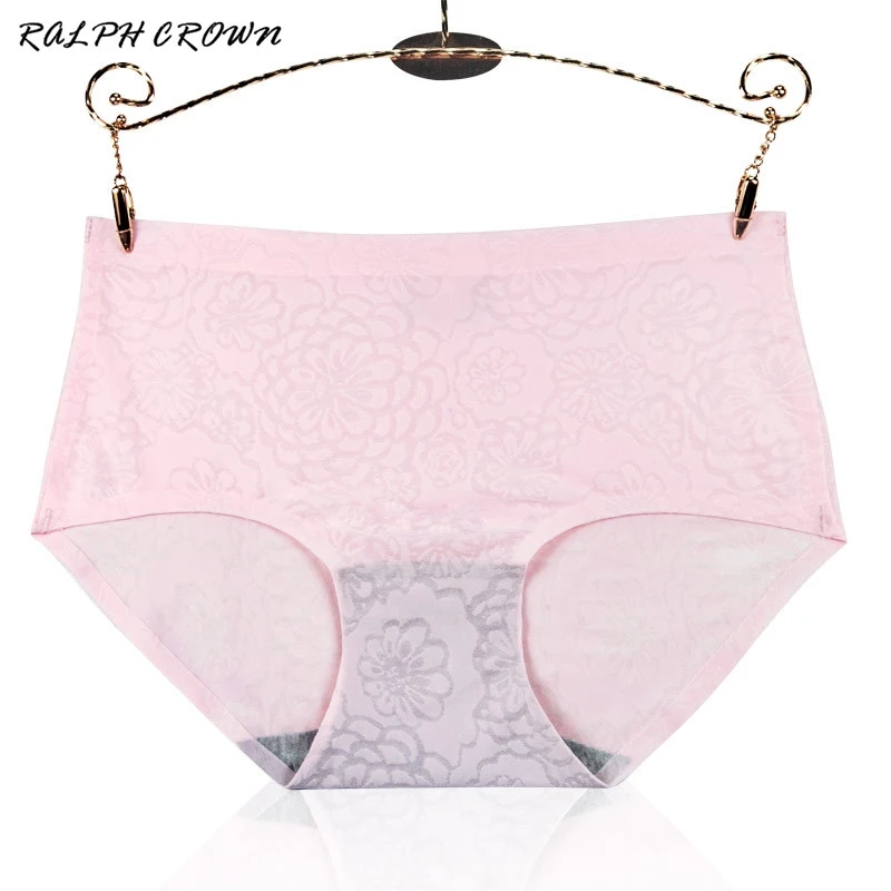 RALPH CROWN Sexy Panties Women Underwear Plus Size Sheer Net Yarn