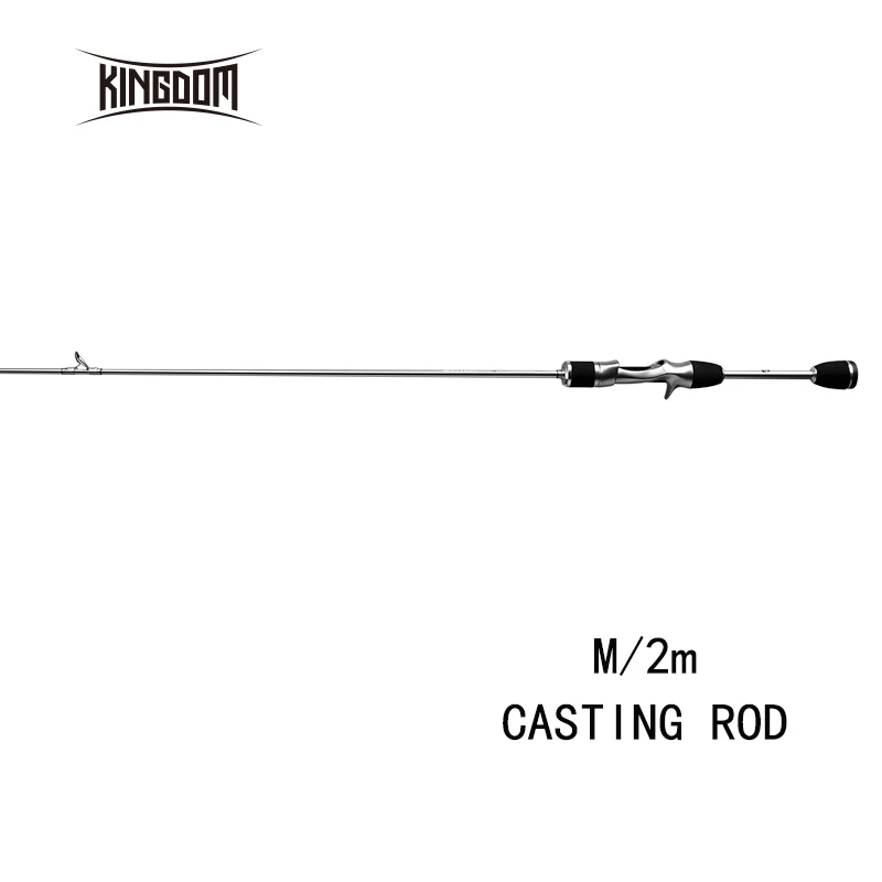Kingdom удилище s из углеродного волокна 2 секции 1,89 М 2,1 М 0,5-20 г вес приманки 2-16LB вес лески спиннинг литье приманки удочка - Цвет: Черный