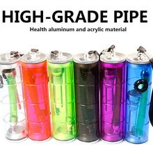 Трубка для курения прозрачная мини кальян водопроводная труба пластиковая многоцветная маленькая Труба Держатель для табака фильтр Прямая поставка случайный цвет