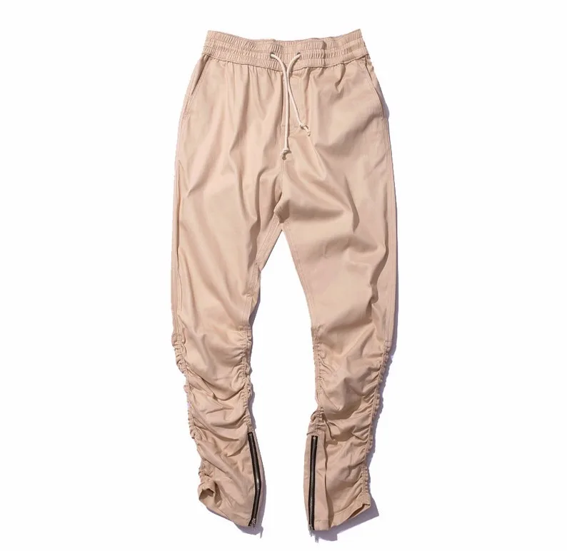 QoolXCWear Justin bieber brand side zipper men slim fit casual mens hip hop jogger biker pants swag sweatpants skinny trousers