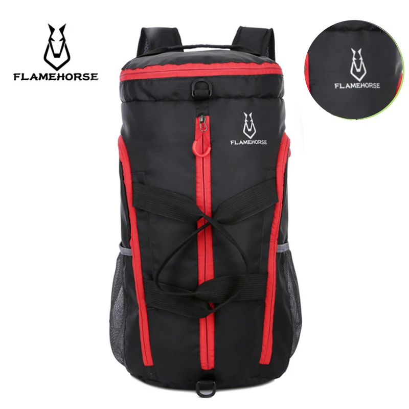 Мужская Дорожная сумка-мешок FLAMEHORSE многофункциональный рюкзак военные холщовые