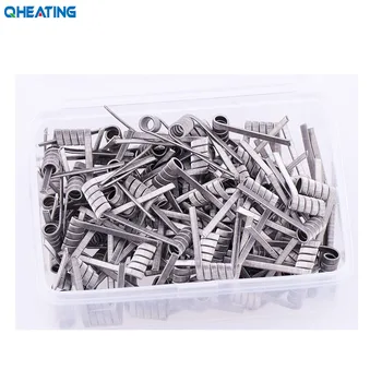 

Qheating NI80/316L/A1 Alien coil fused clapton coil 50pcs/100pcs/box for heating Coil RDA Rebuildable Atomizer