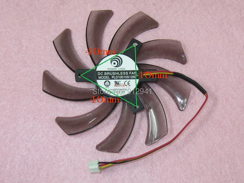 

PLD10010S12M 95mm Video Card Fan Replacement 40mm 12V 0.20A 3Wire 3Pin for Gigabyte GVN550WF2 N56GOC R667D3 R777OC