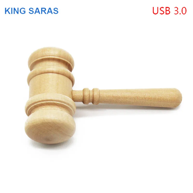 KING SARAS кленовый, деревянный молоток usb флэш-накопитель 4 ГБ 8 ГБ 16 ГБ 32 ГБ Кленовая ручка привод usb 3,0