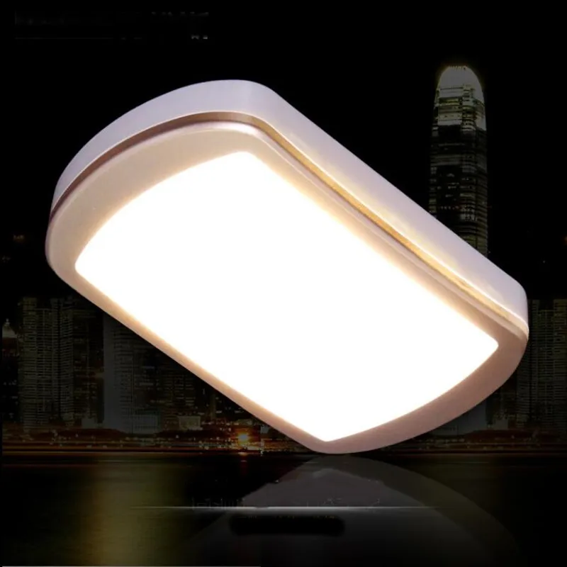 

Modern wall lamp metal amp body ABS material casting molding seal dustproof hard PVC plate Corridor LED lamp