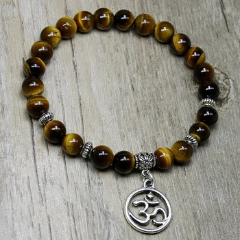 Bijou OM Oeil de Tigre Homme