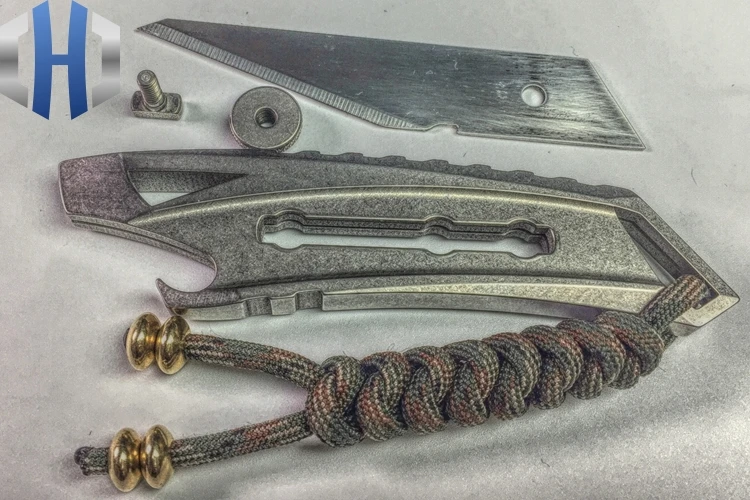 Curved Utility Knife Titanium Metal Cutter Cut Wallpaper EDC Demolition Express Box Envelope Open Bottle Multifunction Tools
