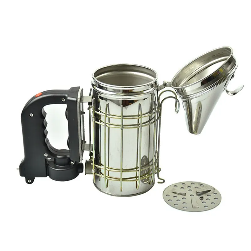 

Stainless Steel Electric Bee Smoke Transmitter Kit Electric Beekeeper Tool Electric Smoke Injection Saves More Time