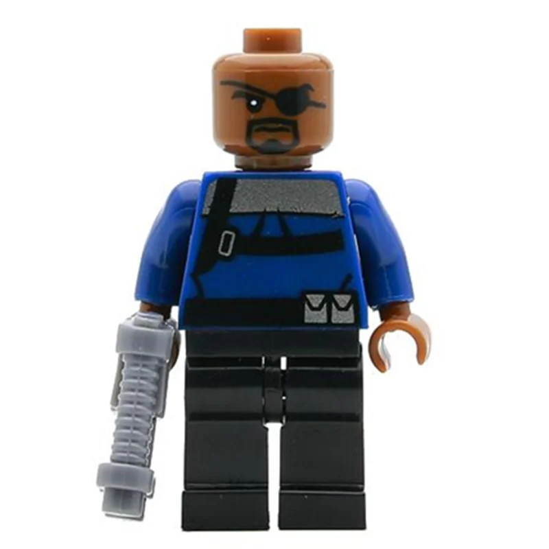 Одной продажи Ник Shield. Агент SUPER HEROES Мстители Соберите Minifig модель DIY строительные