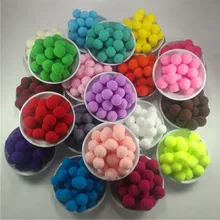 Pompom Wholesale 10 15 20 25 30 mm Fur Plush Ball for Craft DIY Soft Wedding