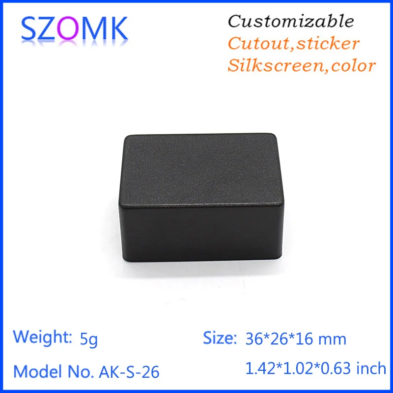

black color small size good quantity abs plastic enclosure electronics distribution box for electrical equipment 36*26*16mm