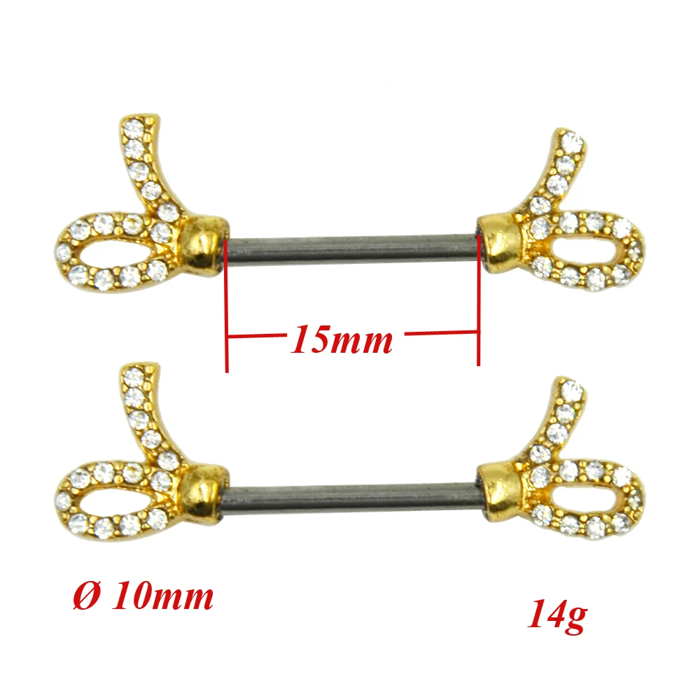 1Pair New Arrival Bow Tie Creative Nipple Earring Muti style Valentine