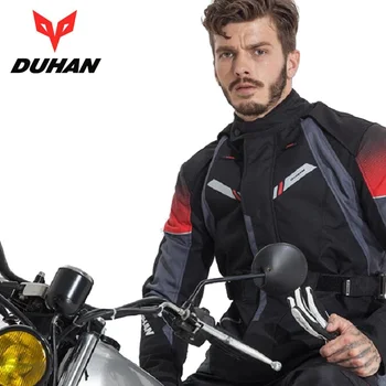 

2019 New Winter Warm Waterproof Motorcycle Jersey Jacket Windproof Motorbike Clothing Jackets Clothes Cotton bile CE Protection