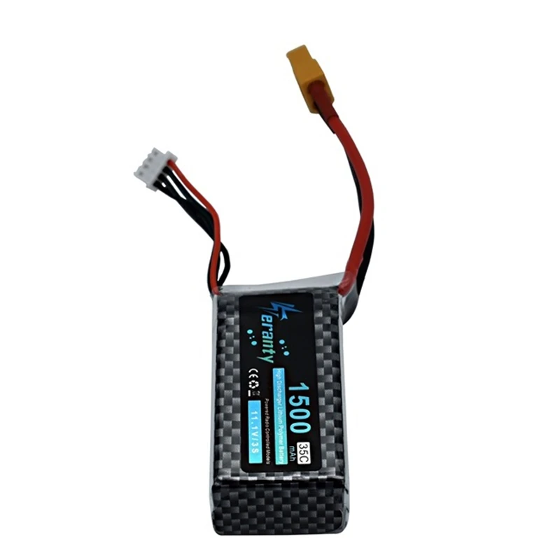 Высокая мощность 3S 11 1 v 1500mAh 35C LiPo батарея T/XT60/JST/EC3 вилка аккумуляторная для RC