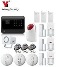YobangSecurity Русский Французский Испанский Голландский APP Управления Сенсорный Экран GPRS WIFI GSM Домашней Безопасности Сигнализация с Ip-камеры