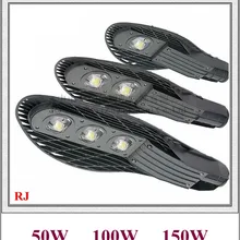 Светодиод на чипе Epistar Лампа уличного освещения светодиодные уличные лампы IP65 50 W/100 W/150 W AC 85 V-265 V вход алюминиевый ракетка для игры в стиле я RJ-LS-C