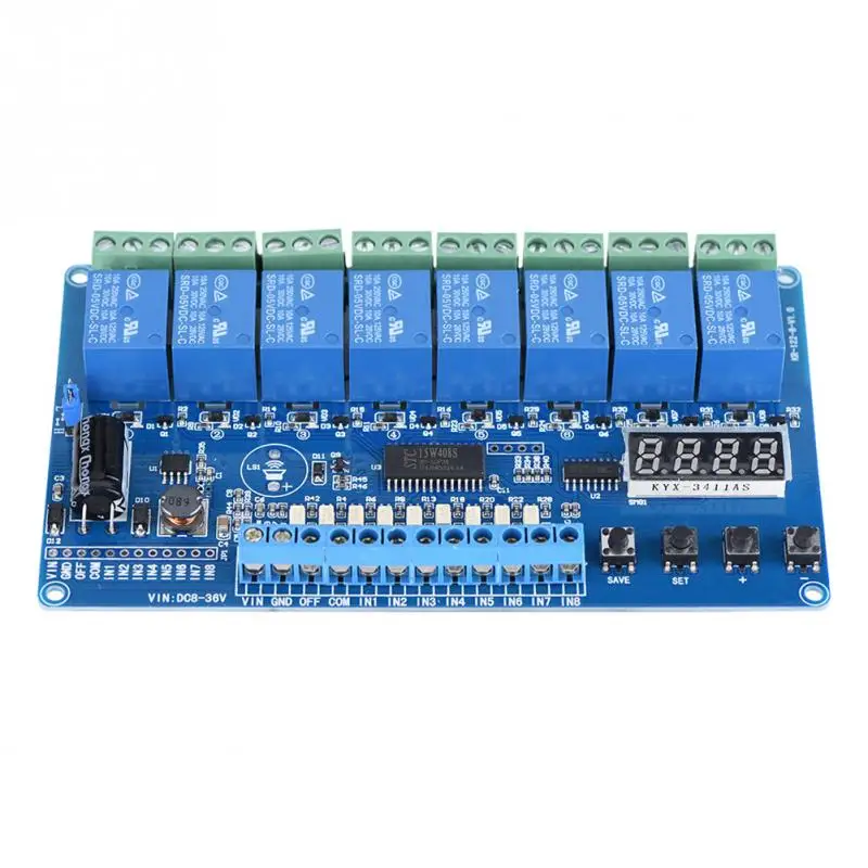 8 channel Multifunction Relay Control Module 8 36V 20 Kinds of