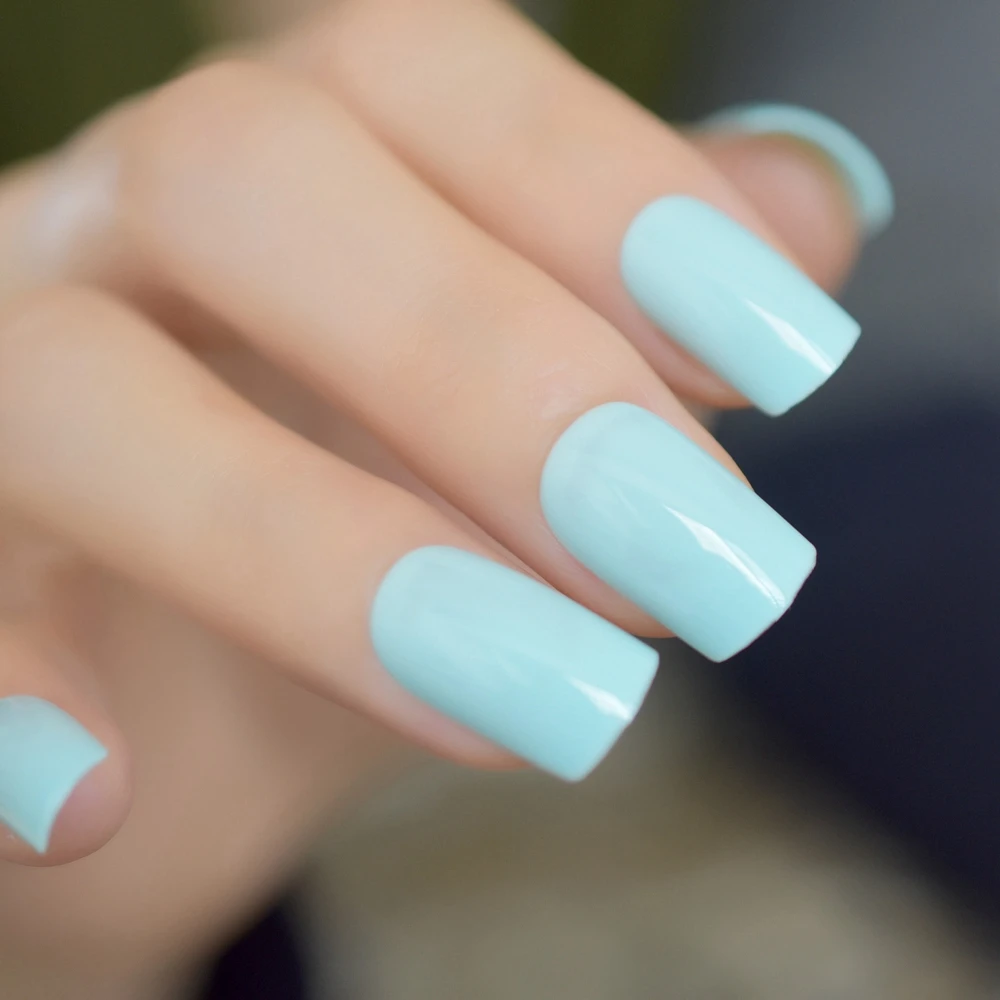 Light Green Fake Nails Gel Square Candy Color False Nails Faux Ongles Finger Tips Stickers For Salon Nail Art False Nails Aliexpress Light Green Fake Nails Gel Square Candy Color False Nails Faux Ongles Finger Tips Stickers For Salon Nail Art False Nails Aliexpress
