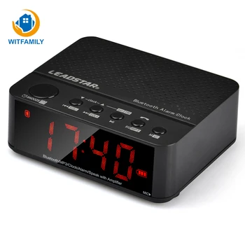 

Compact Digital Alarm Clock FM Radio with Dual Alarm Wireless Bluetooth Speaker Alarm Clock Radio Vehicle Modern Fashion