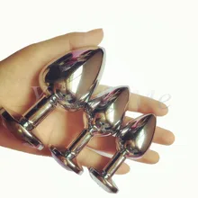 Stainless Steel Metal Anal Plug Booty Beads Stainless Steel+Crystal Jewelry Sex Toys Adult Products Butt Plug For Women And Man