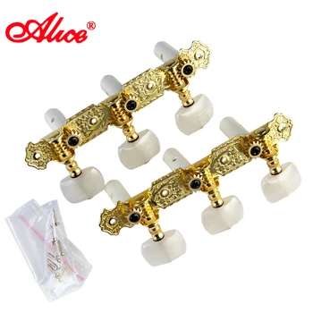 

Gold-plated GUITAR ACCESSORIES Classic Guitar Tuners Guitar Machine Heads (Long) 3+3 Set Tuning Pegs Machine Pegs