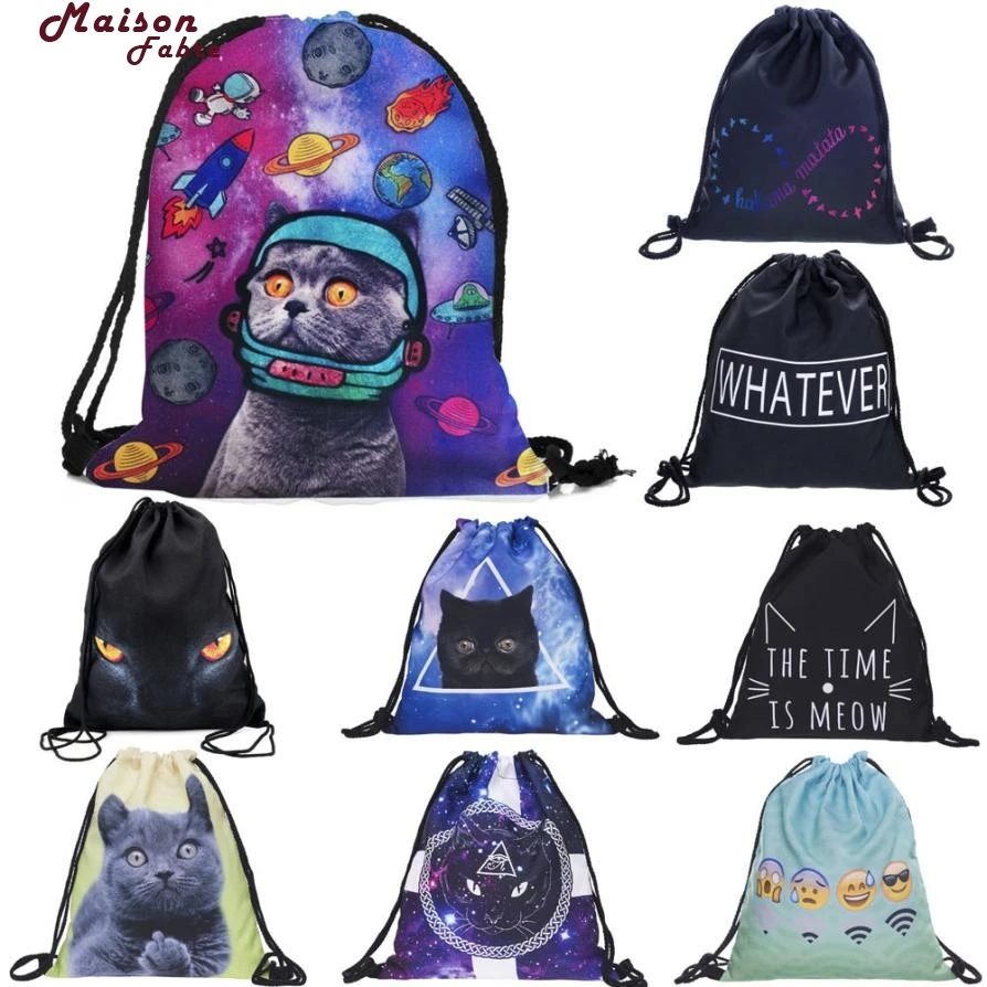 

Maison Fabre Drawstring Backpacks Fashion Unisex Backpacks 3D Printing Bags Drawstring Backpack Mochila Drop Shipping 2018f8