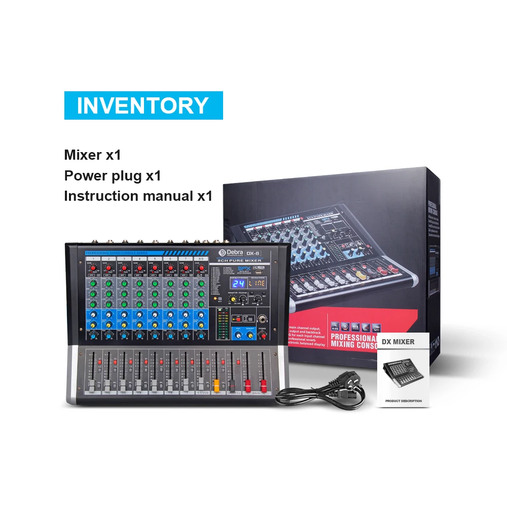 Debra Audio DX-8 8-Channel Audio Mixer dj