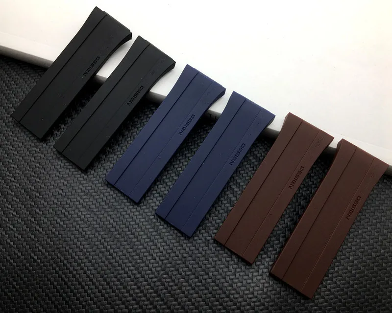 

26mm Brand quality Black blue brown watchband Watch band accessories for Porsche strap P6780 free tools 22mm buckle