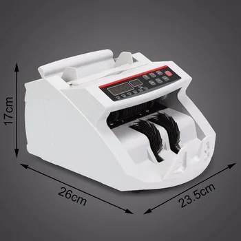 

Digital Cash Counter Banknote Money Detector UV MG Counterfeit Detection with LED Display for Bank Retail Store