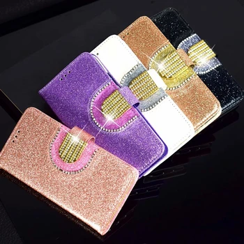 

For Huawei P30 Pro Mate 20 Lite 10 Galaxy Note 10 Pro S10 Plus Bling Diamond Mirror Glitter Wallet Leather Case Flip Cover 40PCS