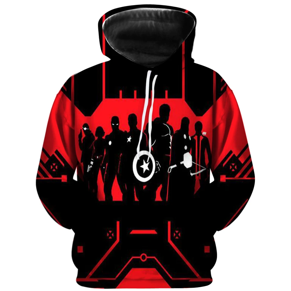 

Fashion Print 3D Hoodie Men's Avengers 4 Infinite War Sweatshirt Anime Personality Sportswear Men's No Zipper Hooded Pullover