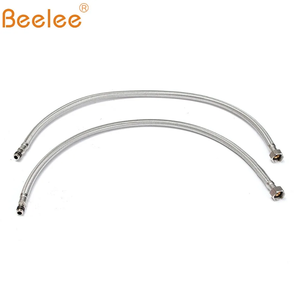 Beelee 60 см Сантехнический шланг G1/2 &quotG3/8&quot из нержавеющей стали гибкий Смеситель