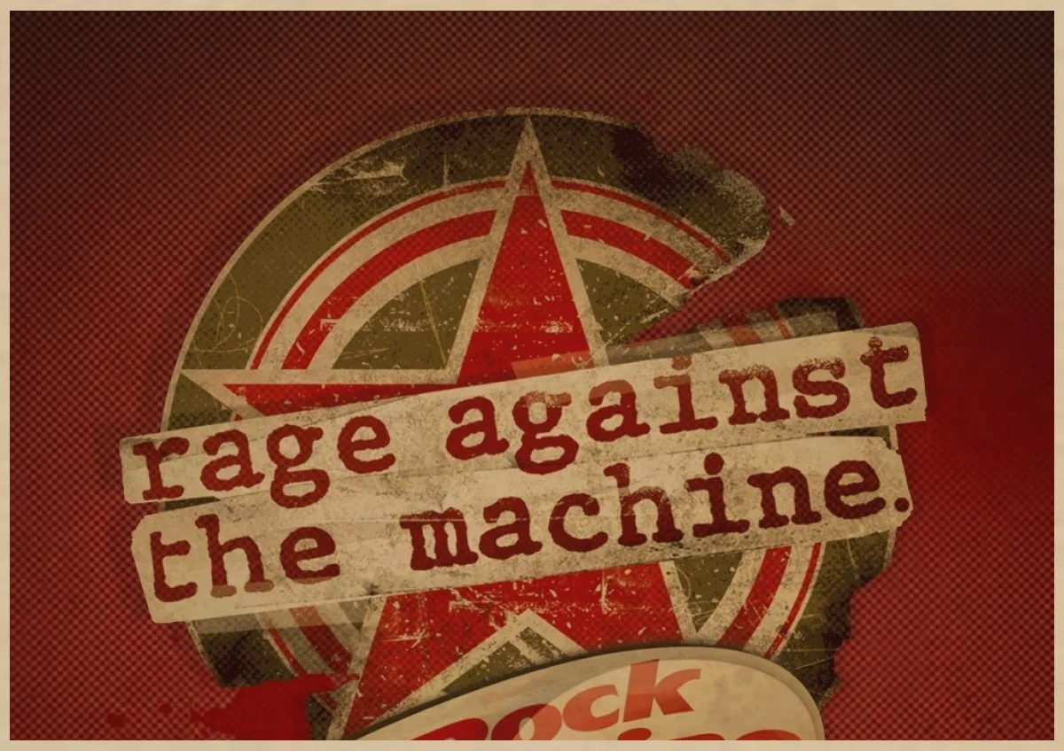 Rage Against The Machine Rap-металл, украшение для дома, крафт-бумага, кислота, рок-музыка, плакат, рисунок, ядро, настенная наклейка, домашний декор - Цвет: 10