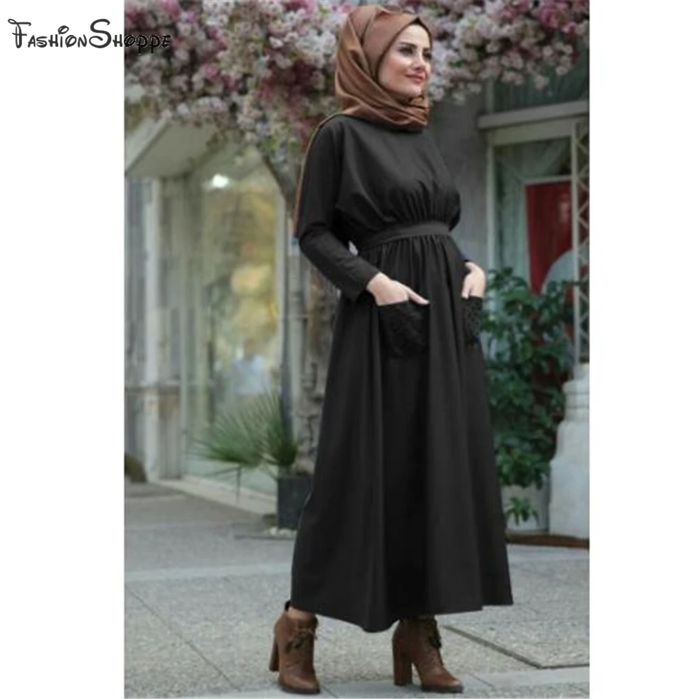 Abayas женская мусульманская одежда модные платья с бисером и поясом Макси