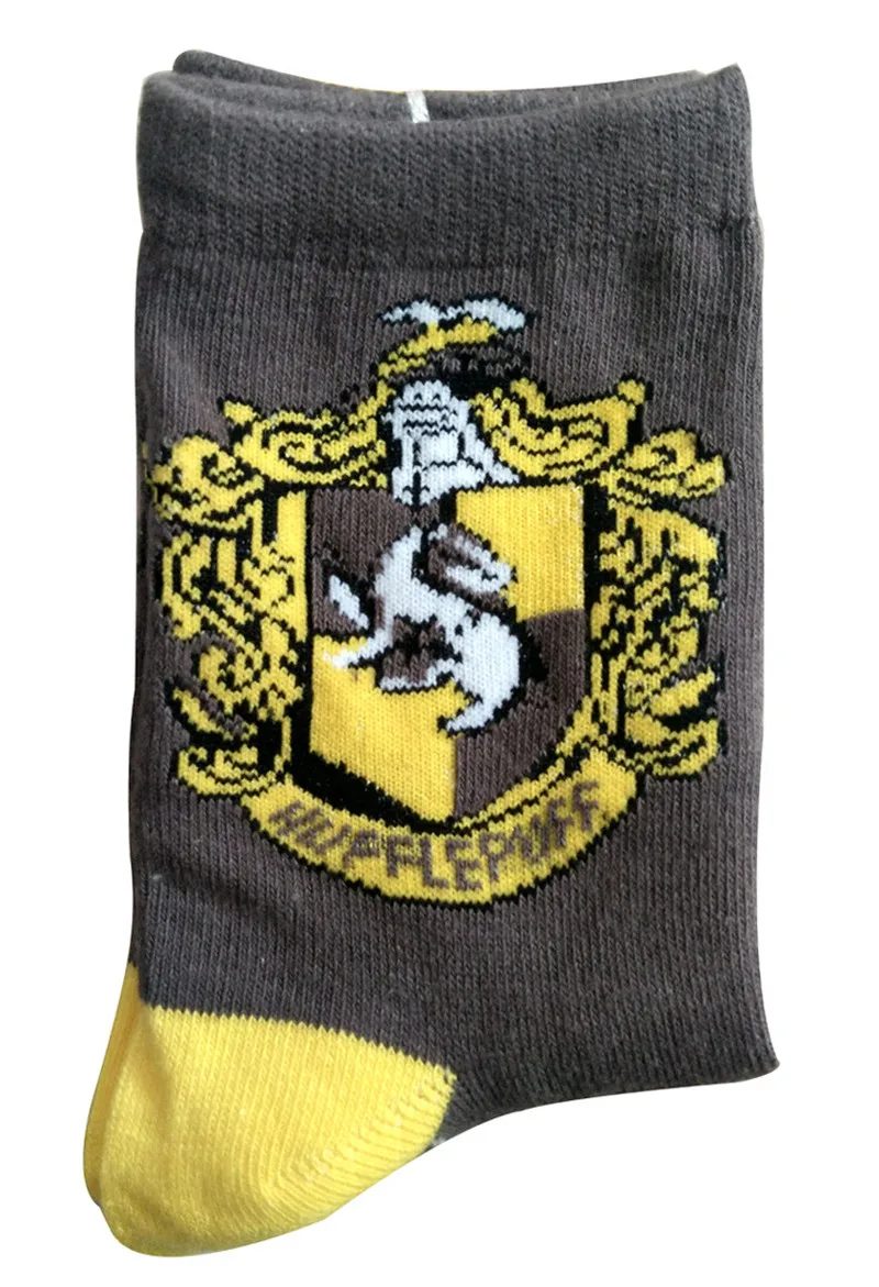 Хогвартс Школьные носки унисекс Гриффиндор/Слизерин/Hufflepuff/Ravenclaw носки Calzino Хэллоуин косплей волшебный носок