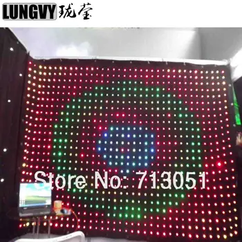 

P18 2M*8M Led Effect Light P18 Led Party Decoration DMX Stage Lighting Led Video Curtain For DJ Booth