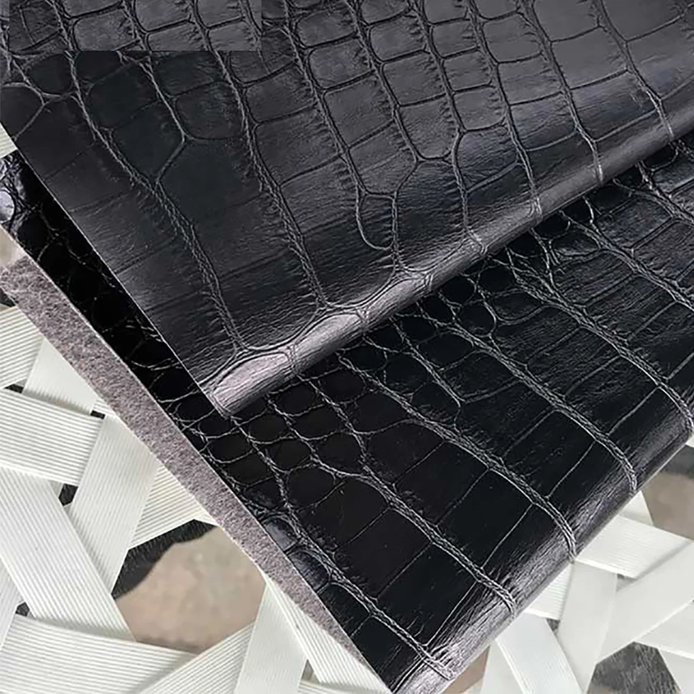 

90x137cm Big Crocodile PVC Leather Faux Embossed Leather Fabric for Sewing DIY Box Wallet Artificial Synthetic Leather DIY00010