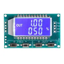 PWM Pulse Frequency Duty Cycle Adjustable Module Signal Generator LCD Display mwg20 20mhz signal generator duty cycle offset amplitude adjustable the dds source sweep