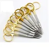 2pc/set  Double Eyelid Scissors Open Eye Scissors Double Eyelid Tools 10cm Handle Scissors 1