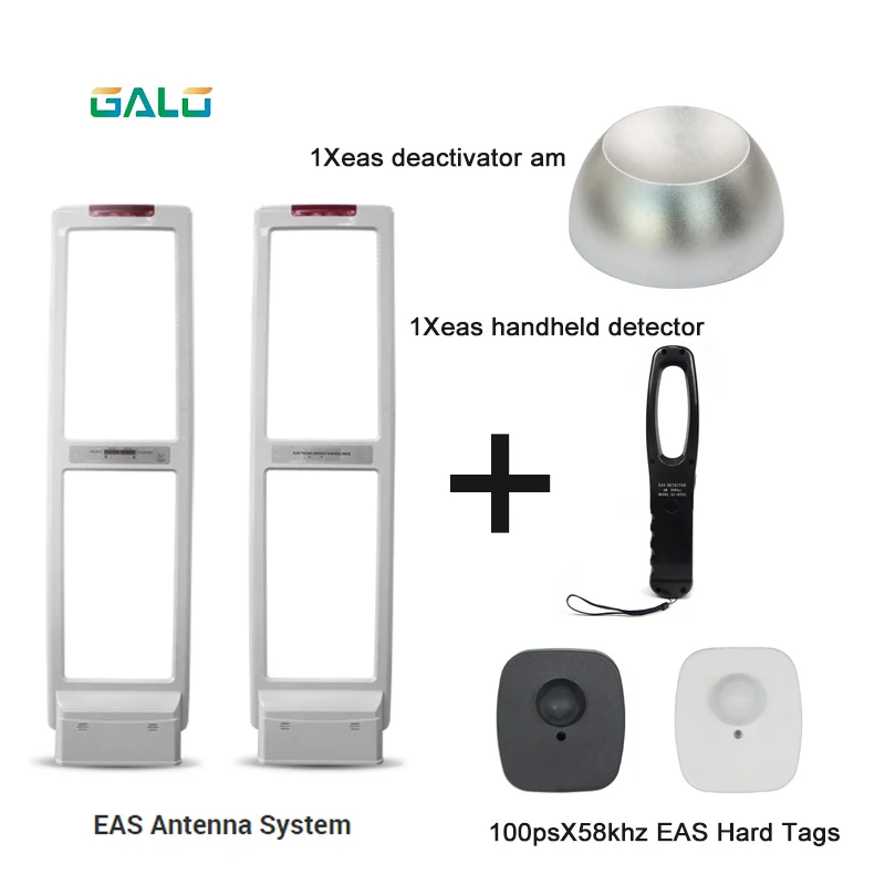 

Shop security alarm Antenna AM EAS Anti-theft system with Soft Labels tags & Deactivator & Handheld Frequency Tester